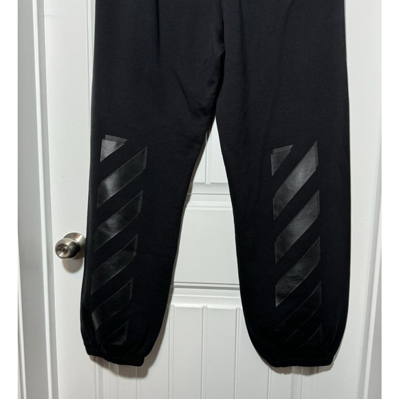 NWT Off-White Black Diagonal Stripe Joggers - Picture 3 of 16